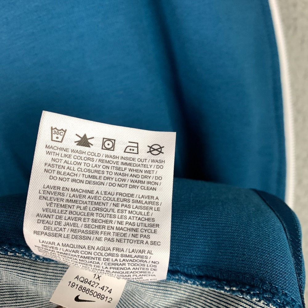 Nike Tech Fleece Hoodie Women's 1X Blue Force Cape Asymmetrical Zip AQ9427-474 - Picture 7 of 12